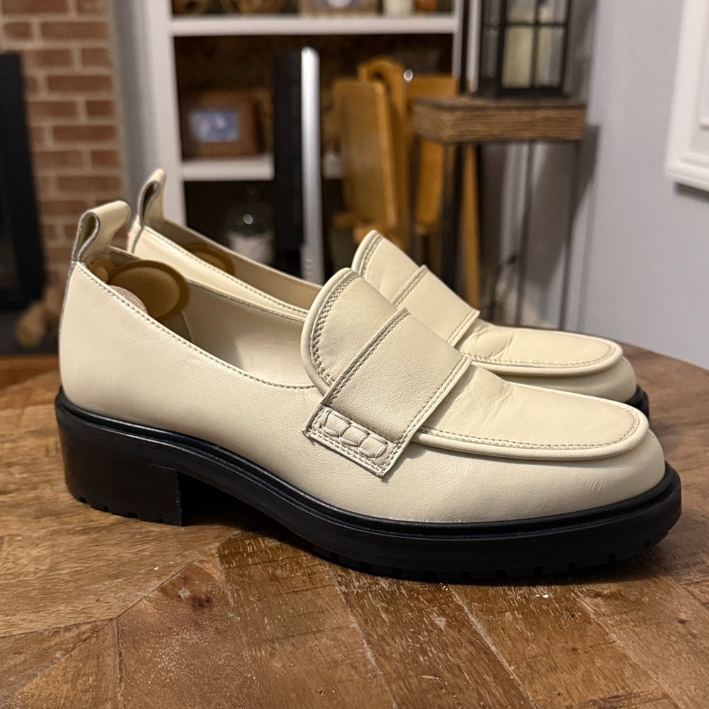 Aeyde Ruth Leather Lug Sole Platform Loafers 6.5 - Picture 8 of 12